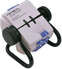 Contact Us Rolodex